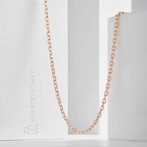 Цепь из красного золота 585, плетение «Якорь»